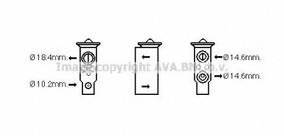 AVA QUALITY COOLING dn1379 -  Расширительный клапан, кондиционер